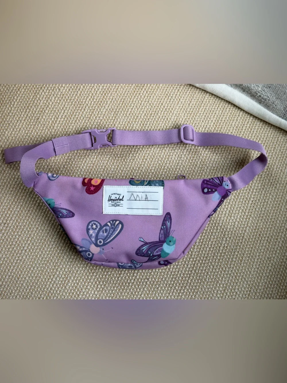 Little Herschel Heritage Hip Pack In Butterfly Lavendula 1 Liter Girls Purple